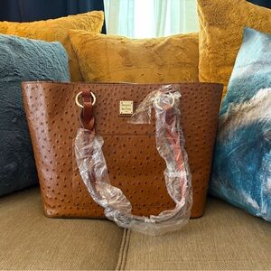 NWT Authentic DOONEY AND BOURKE OSTRICH TAMMY TOTE